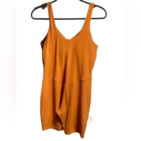 Lululemon Athletica Vibrant Orange Athletic Jumpsuit - Picture 3 of 3